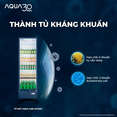 Tiêu Chuẩn "Sạch - Ngon": Khám Phá Công Nghệ Thành Tủ Kháng Khuẩn Trên Tủ Mát AQUA AQS-AF520H