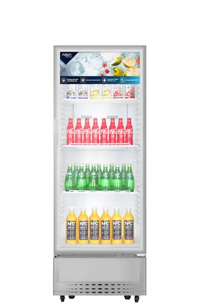 Tủ Mát AQUA AQS-AF440N 340 Lít (Bảng Điều Khiển Cơ, 5 Khay Chứa)