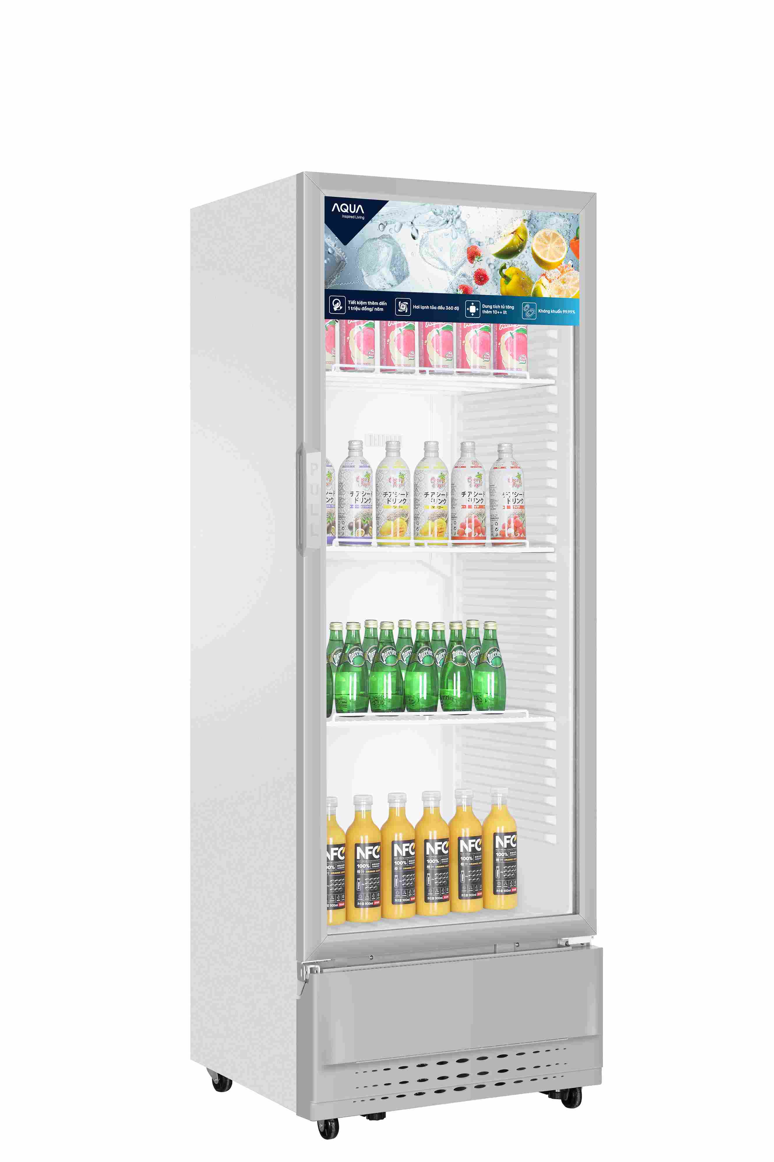 Tủ Mát AQUA AQS-AF400N 300 Lít (Hệ Điều Khiển Cơ Siêu Bền)
